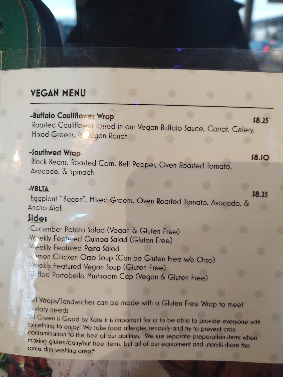 Menu Green Is Good By Kate-3