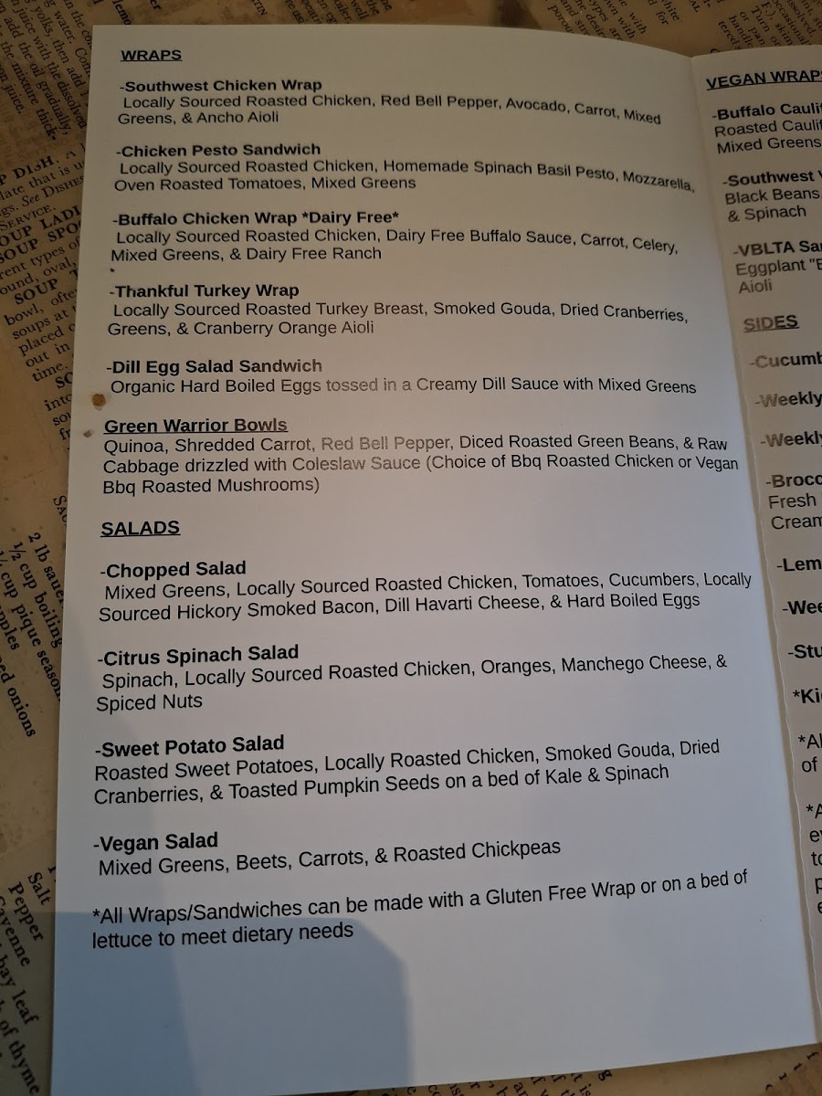 Menu Green Is Good By Kate-4